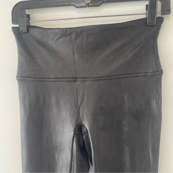 SPANX Black SPANXshape Faux Leather Leggings - 37259 - Picture 4 of 13